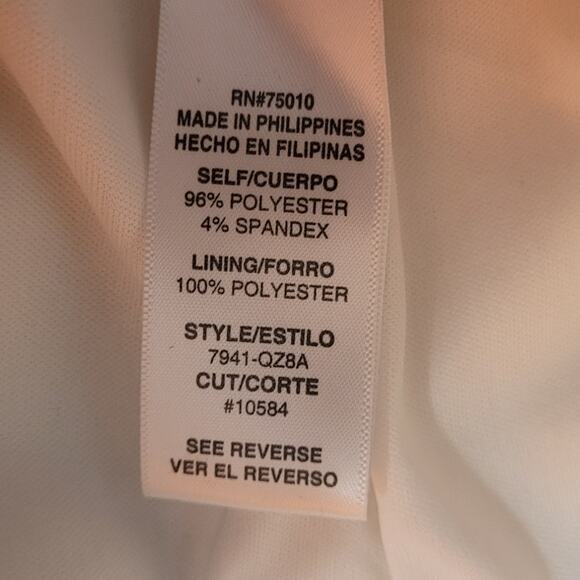 City Studio Ivory Silver Sparkle Fit & Flare Dress 11 Jr Holiday Party Princess - Picture 8 of 11